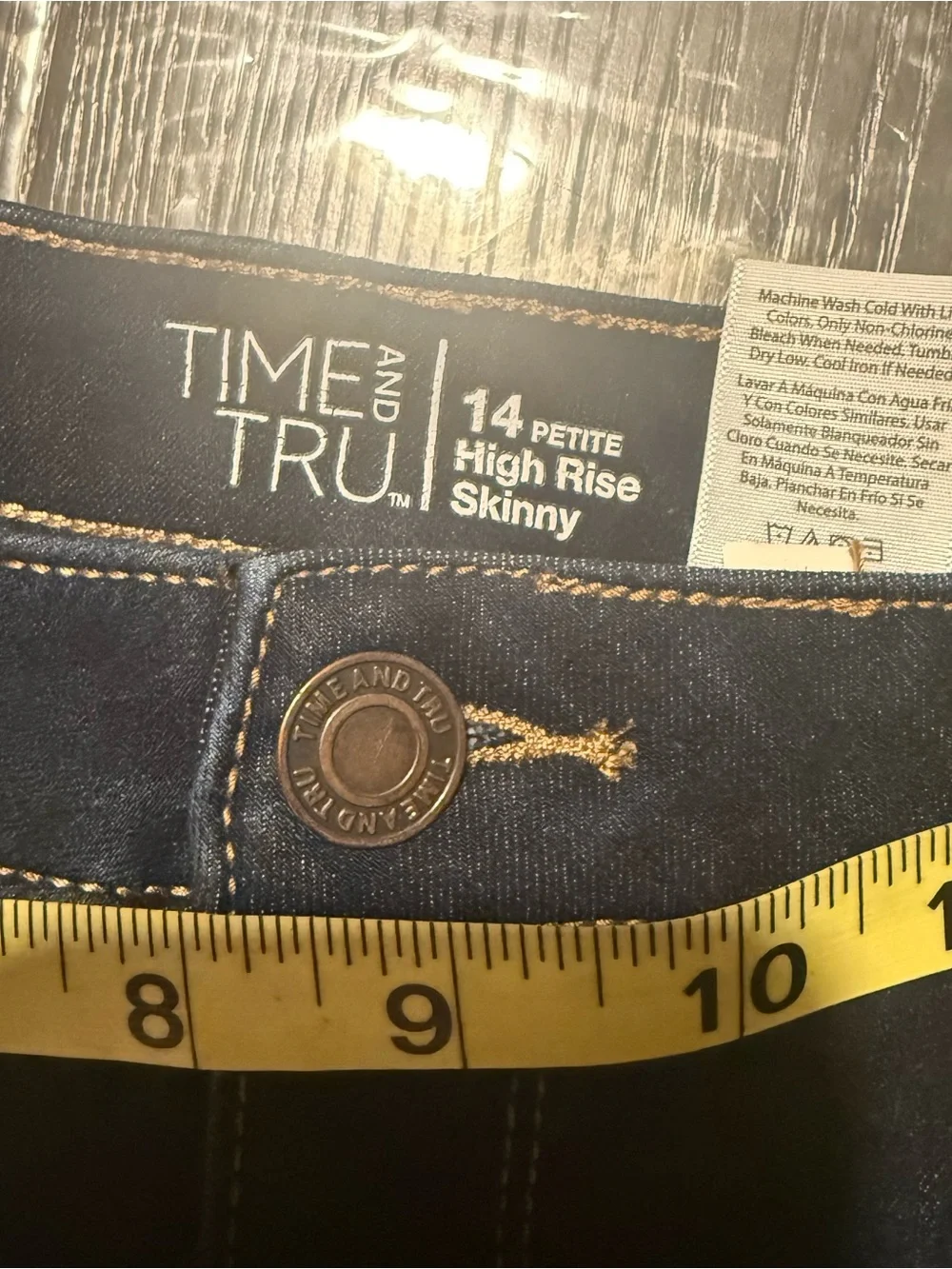 Time and Tru High Rise Skinny Jeans Women’s size 14 petite